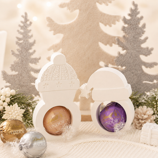 Weihnachts-Schneemann Lindor 2er Set