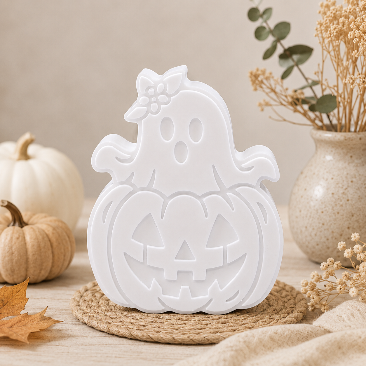 Halloween Geist & Kürbis