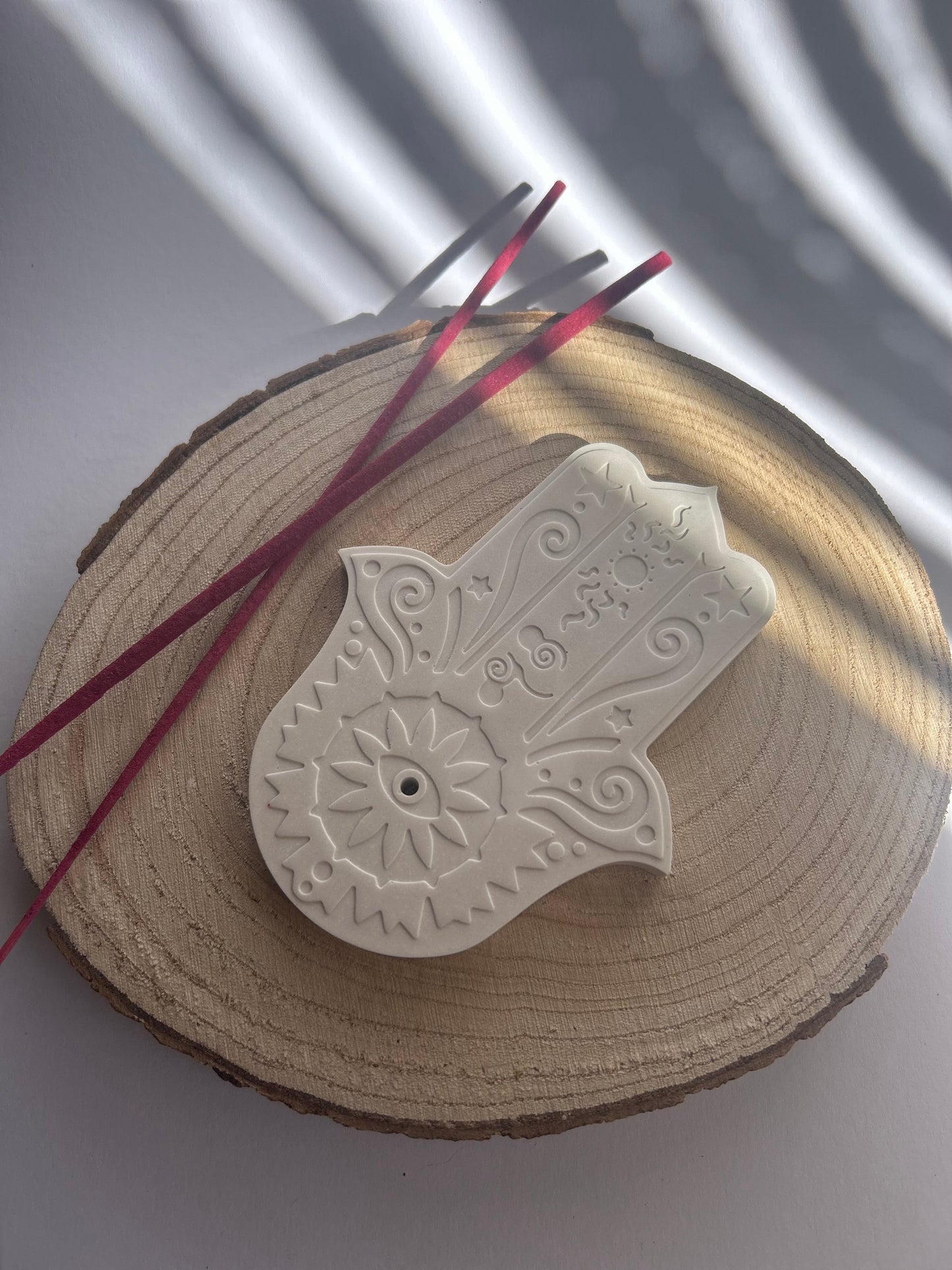 Hamsa Hand Räucherstäbchenhalter – Sonne