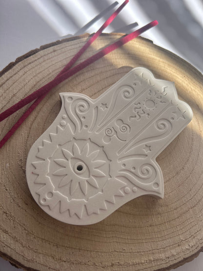 Hamsa Hand Räucherstäbchenhalter – Sonne