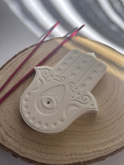 Räucherstäbchenhalter -Hamsa-Hand