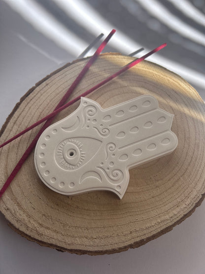 Räucherstäbchenhalter -Hamsa-Hand