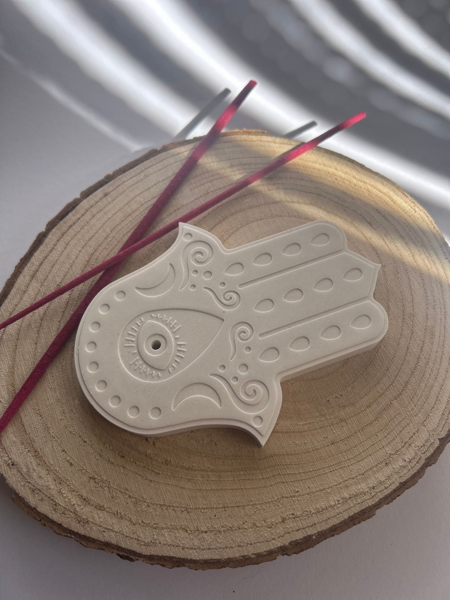 Räucherstäbchenhalter -Hamsa-Hand