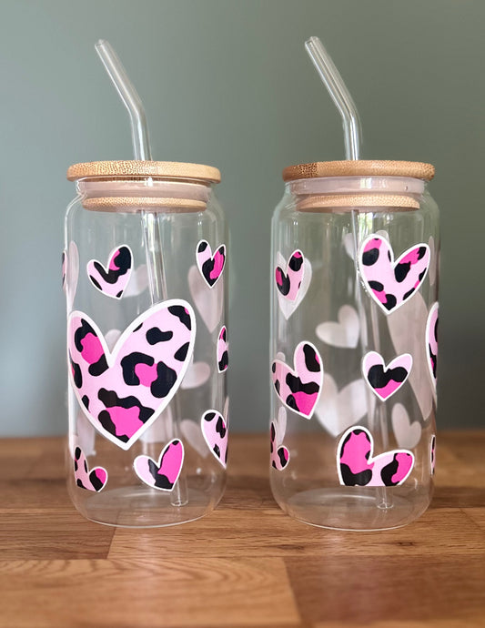 Trinkglas mit Leo-Herz